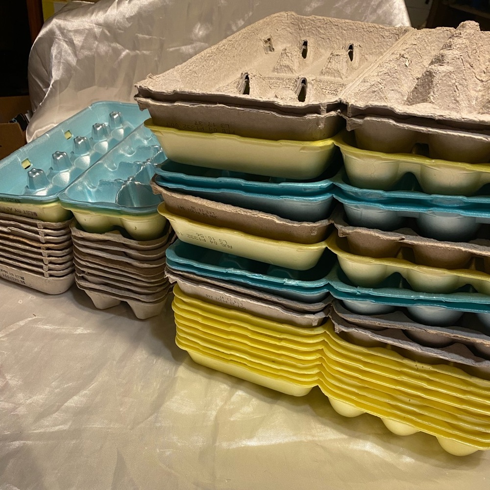 30 Egg Cartons Homestead Chicken Hen Eggs Supplies Store Bought Recycle Farm